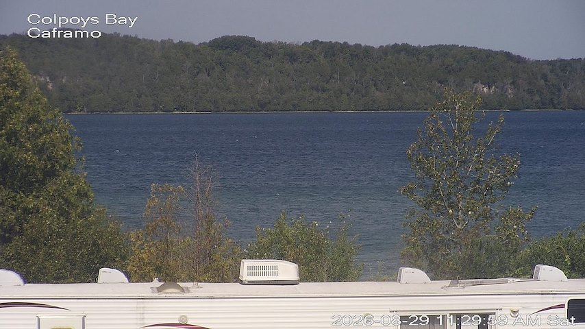 Live camera feed from Caframo in Georgian Bluffs, Ontario, Canada