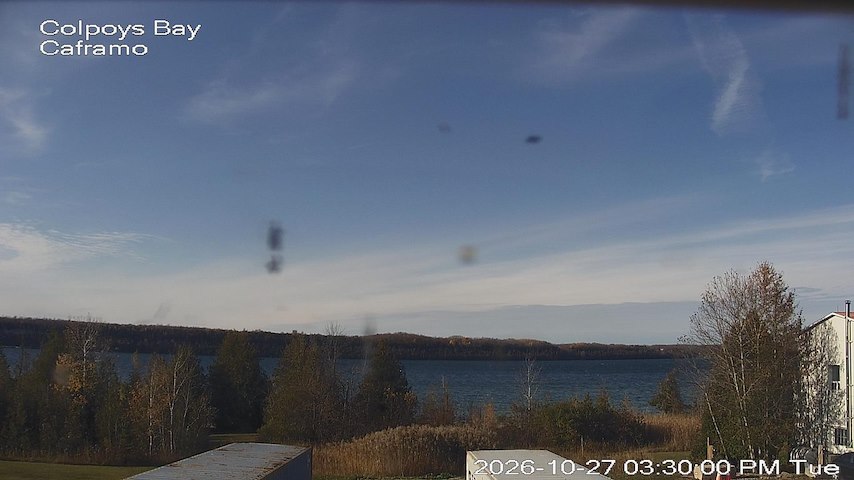 Live camera feed from Caframo in Georgian Bluffs, Ontario, Canada