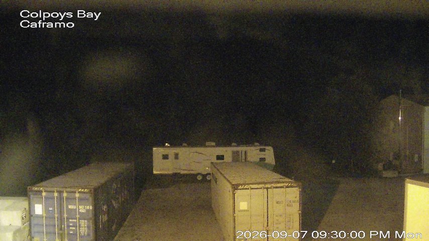 Live camera feed from Caframo in Georgian Bluffs, Ontario, Canada