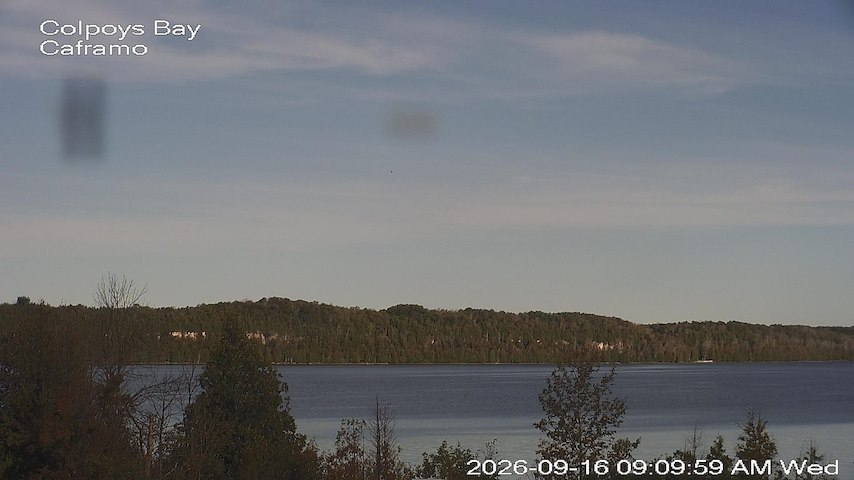 Live camera feed from Caframo in Georgian Bluffs, Ontario, Canada