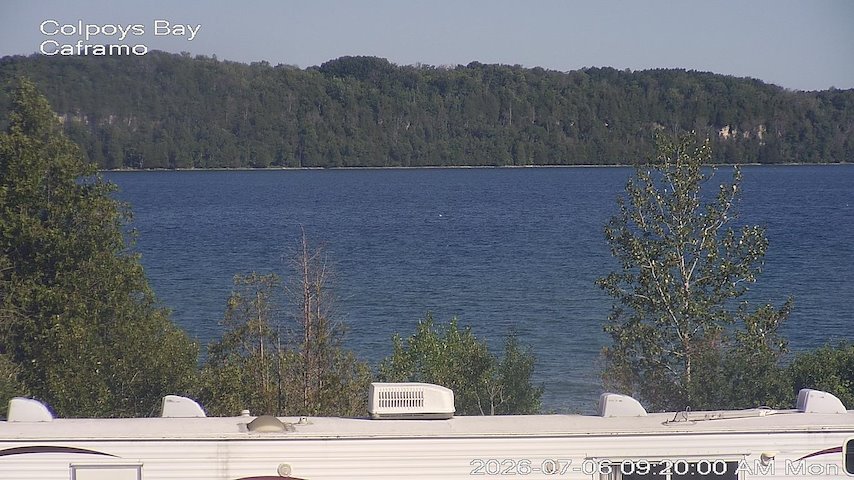 Live camera feed from Caframo in Georgian Bluffs, Ontario, Canada