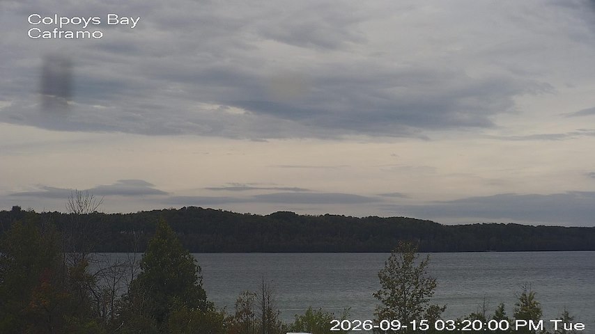 Live camera feed from Caframo in Georgian Bluffs, Ontario, Canada