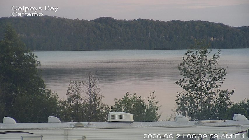Live camera feed from Caframo in Georgian Bluffs, Ontario, Canada