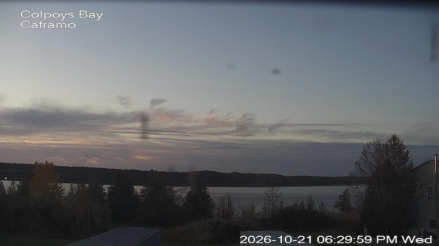 Live camera feed from Caframo in Georgian Bluffs, Ontario, Canada