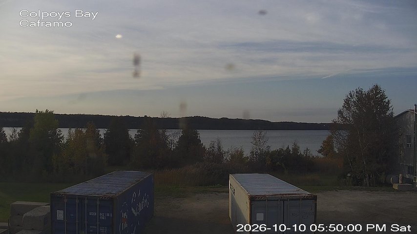 Live camera feed from Caframo in Georgian Bluffs, Ontario, Canada