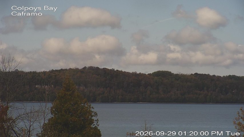 Live camera feed from Caframo in Georgian Bluffs, Ontario, Canada