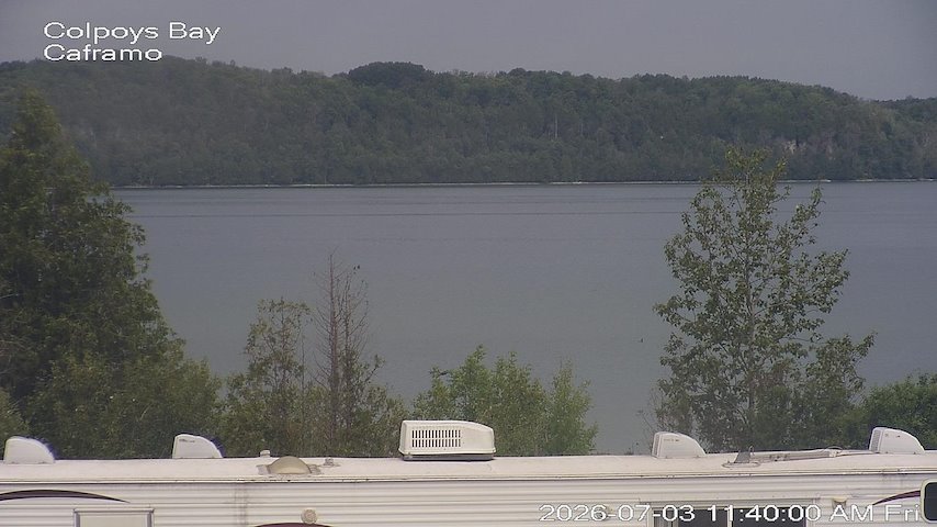 Live camera feed from Caframo in Georgian Bluffs, Ontario, Canada