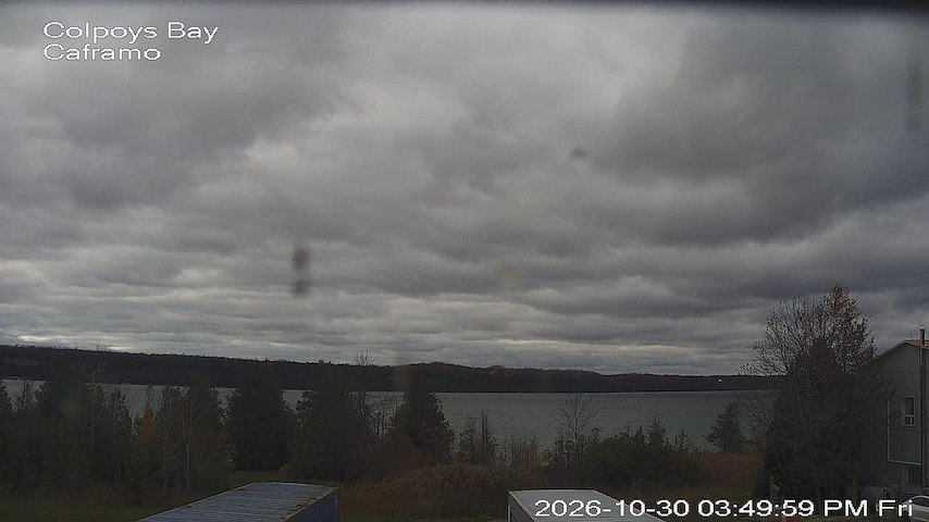 Live camera feed from Caframo in Georgian Bluffs, Ontario, Canada