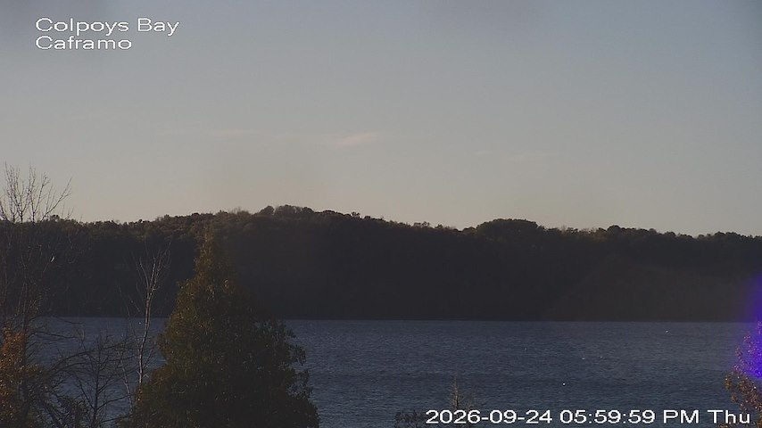 Live camera feed from Caframo in Georgian Bluffs, Ontario, Canada