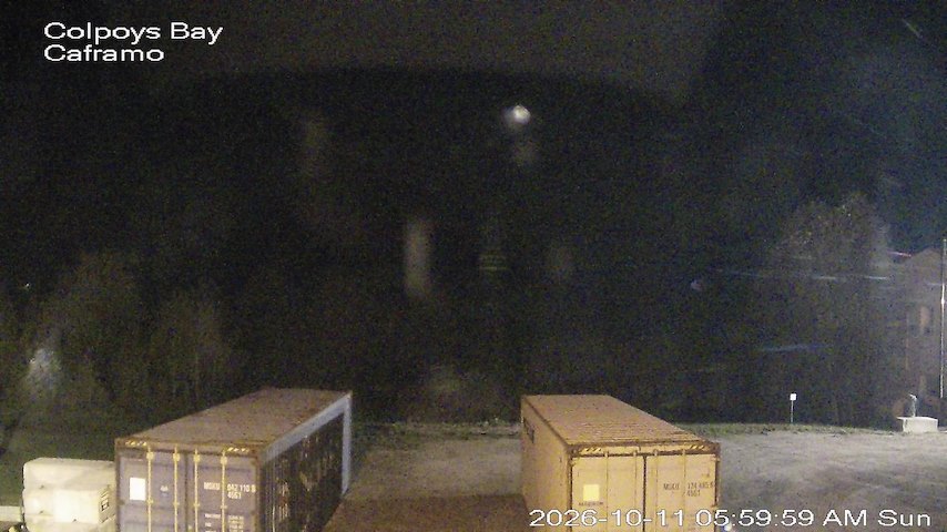 Live camera feed from Caframo in Georgian Bluffs, Ontario, Canada