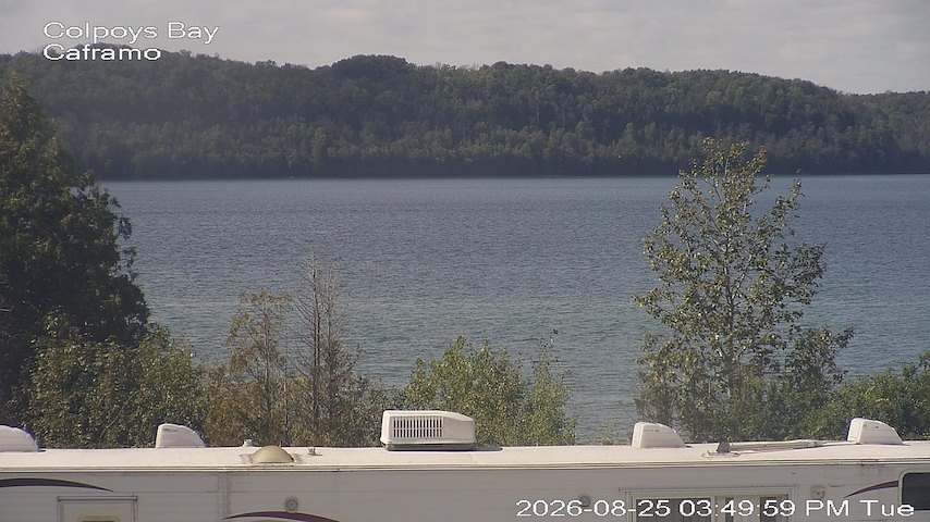 Live camera feed from Caframo in Georgian Bluffs, Ontario, Canada