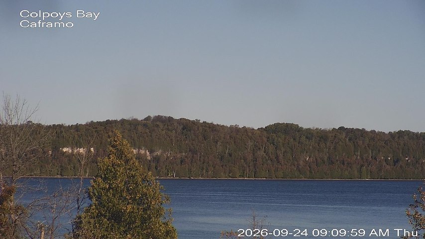 Live camera feed from Caframo in Georgian Bluffs, Ontario, Canada