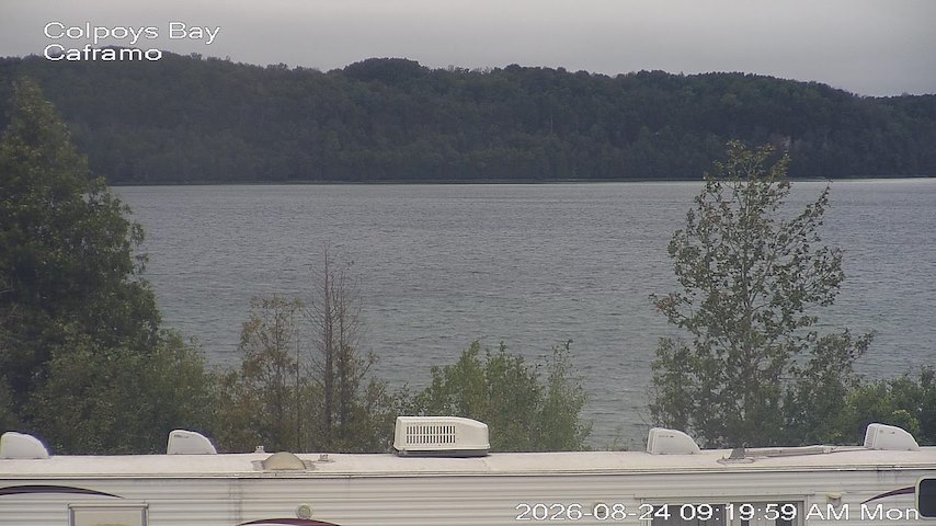 Live camera feed from Caframo in Georgian Bluffs, Ontario, Canada