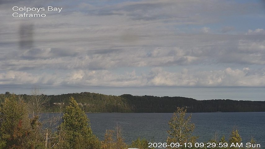 Live camera feed from Caframo in Georgian Bluffs, Ontario, Canada
