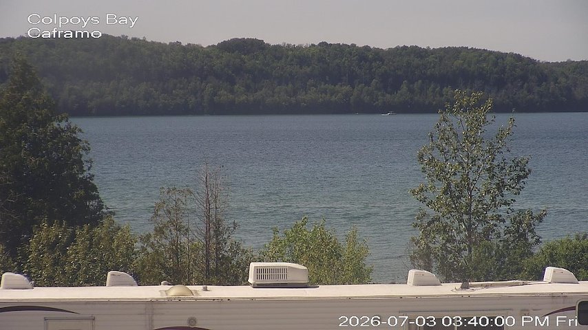 Live camera feed from Caframo in Georgian Bluffs, Ontario, Canada