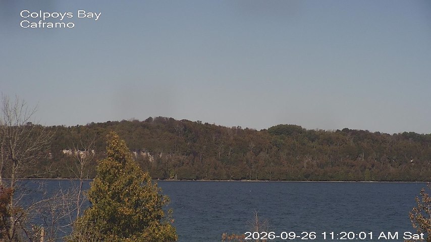 Live camera feed from Caframo in Georgian Bluffs, Ontario, Canada