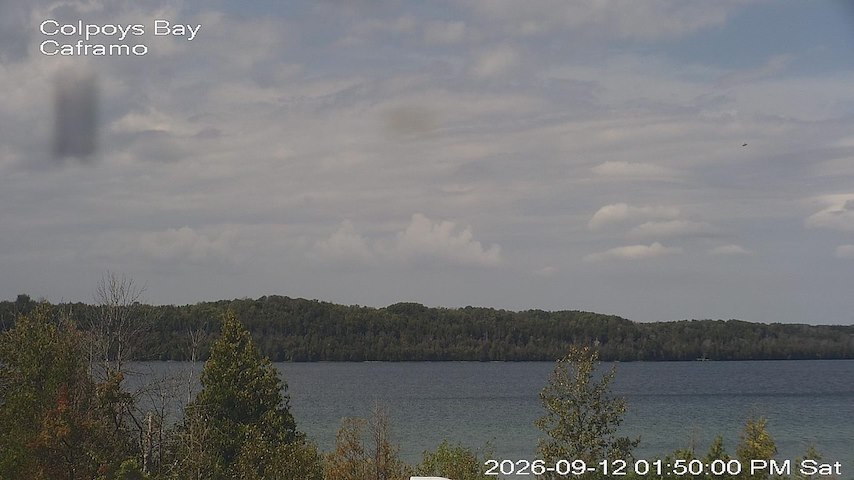 Live camera feed from Caframo in Georgian Bluffs, Ontario, Canada