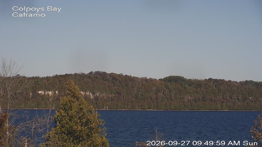 Live camera feed from Caframo in Georgian Bluffs, Ontario, Canada