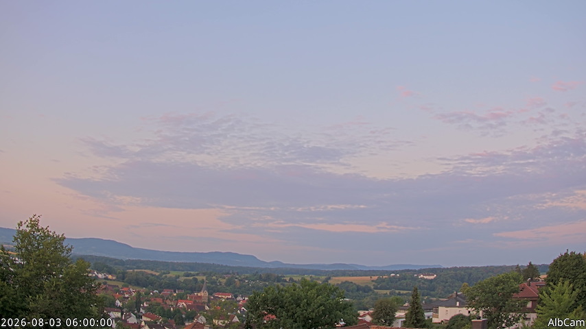 Live camera feed from AlbCam - Göppingen, Germany in View from Göppingen to SSW