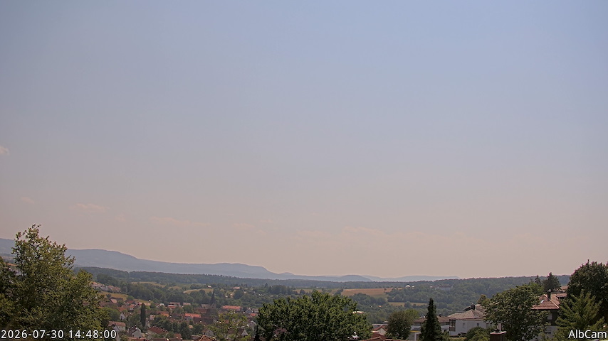 Live camera feed from AlbCam - Göppingen, Germany in View from Göppingen to SSW