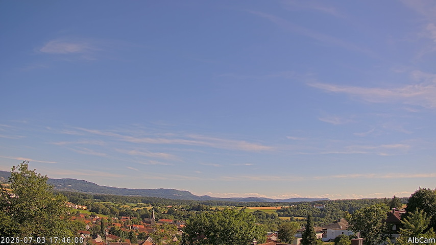 Live camera feed from AlbCam - Göppingen, Germany in View from Göppingen to SSW