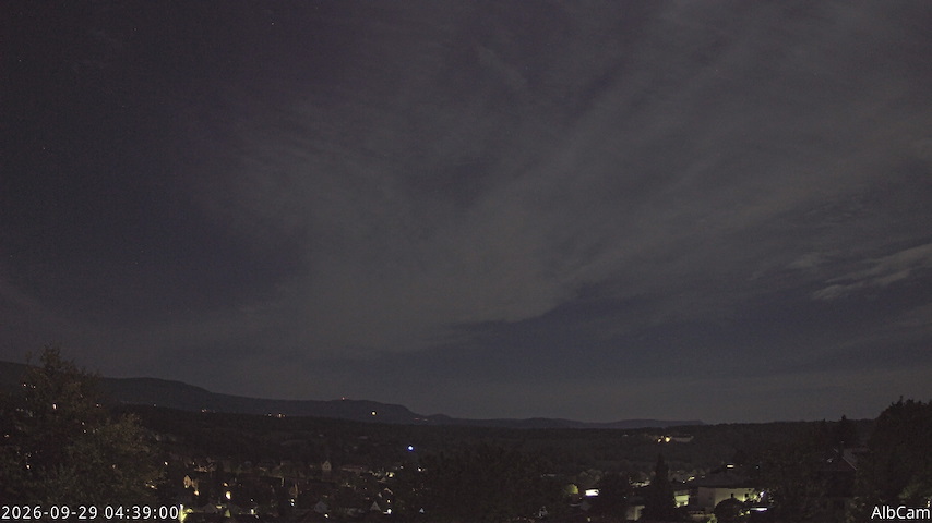 Live camera feed from 🇩🇪 AlbCam Goeppingen in View from Goeppingen to SW