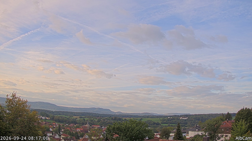 Live camera feed from 🇩🇪 AlbCam Goeppingen in View from Goeppingen to SW