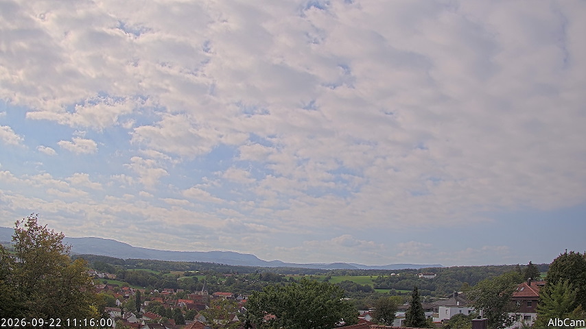 Live camera feed from 🇩🇪 AlbCam Goeppingen in View from Goeppingen to SW