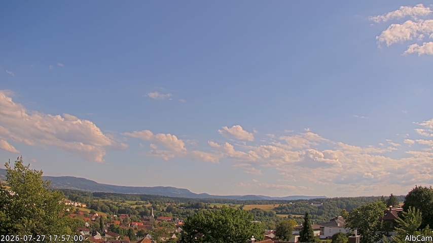 Tiesioginis kameros kanalas iš AlbCam - Göppingen, Germany View from Göppingen to SSW