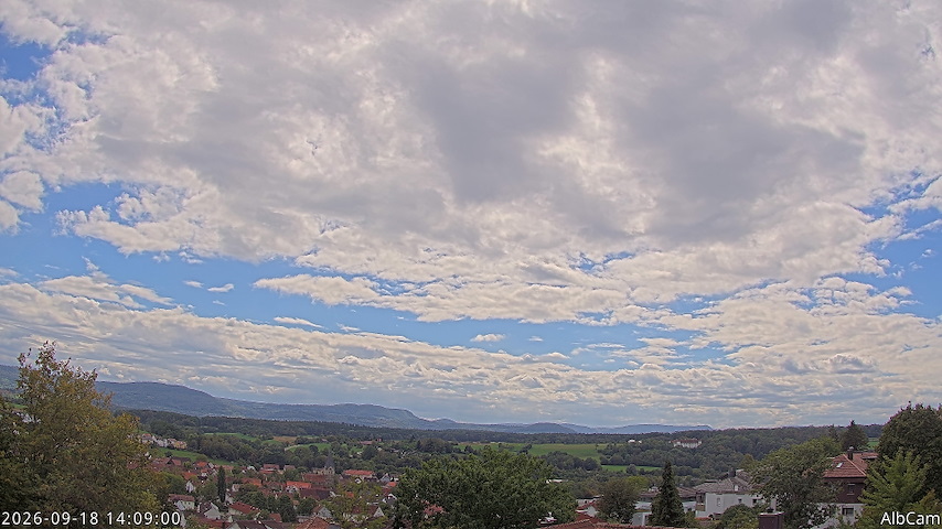 Live camera feed from 🇩🇪 AlbCam Goeppingen in View from Goeppingen to SW