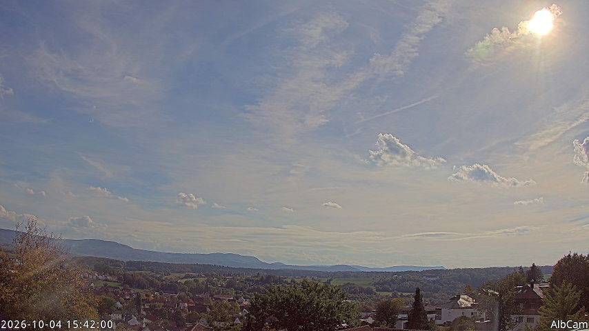 Live camera feed from 🇩🇪 AlbCam Goeppingen in View from Goeppingen to SW