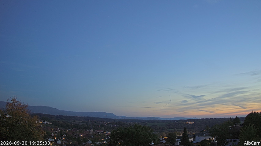 Live camera feed from 🇩🇪 AlbCam Goeppingen in View from Goeppingen to SW