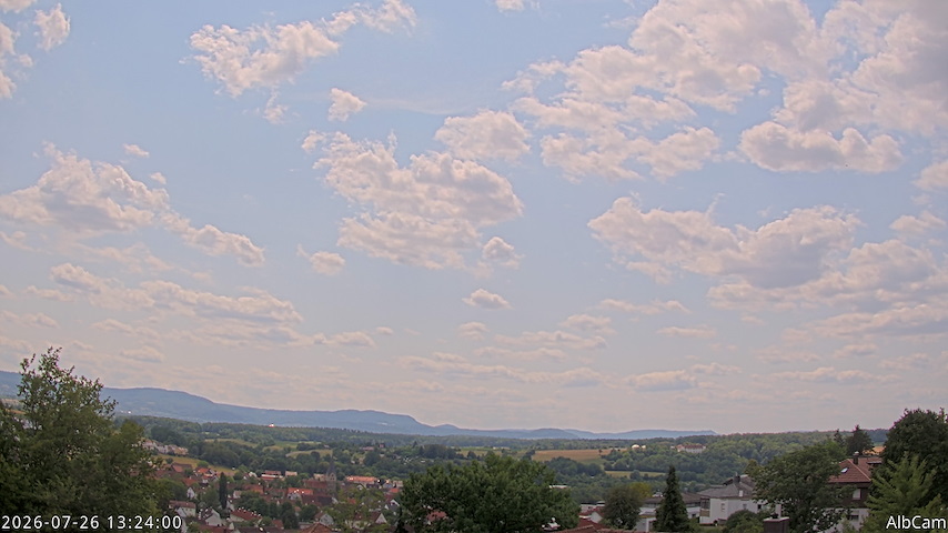 Live camera feed from AlbCam - Göppingen, Germany in View from Göppingen to SSW