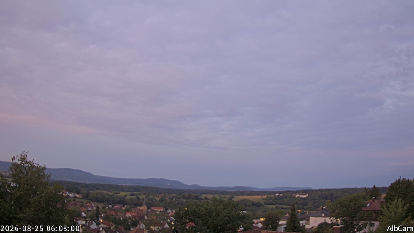Canal de câmera ao vivo de AlbCam - Göppingen, Germany em View from Göppingen to SSW