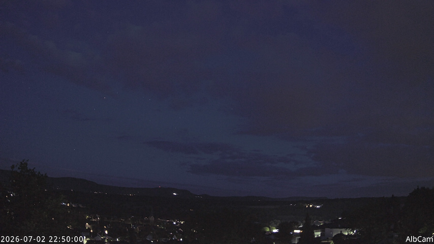 Live camera feed from AlbCam - Göppingen, Germany in View from Göppingen to SSW