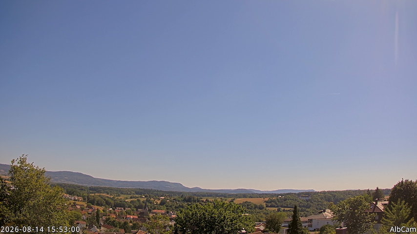 Live camera feed from AlbCam - Göppingen, Germany in View from Göppingen to SSW