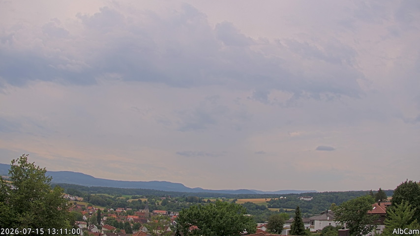 Live camera feed from AlbCam - Göppingen, Germany in View from Göppingen to SSW