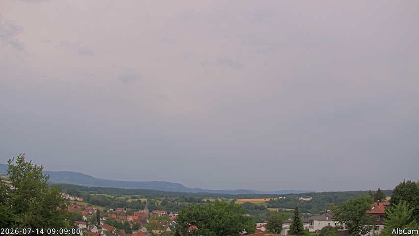 Live camera feed from AlbCam - Göppingen, Germany in View from Göppingen to SSW
