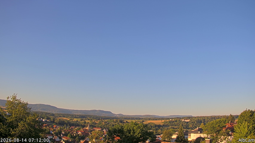 Tiešraides kameras kanāls no AlbCam - Göppingen, Germany View from Göppingen to SSW