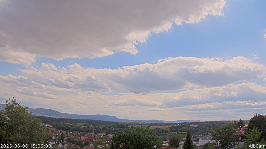 Live camera feed from AlbCam - Göppingen, Germany in View from Göppingen to SSW