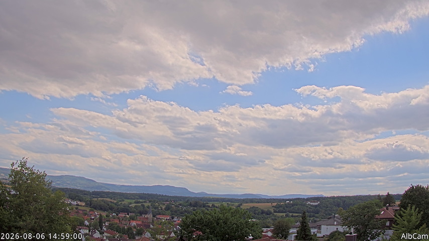 Live camera feed from AlbCam - Göppingen, Germany in View from Göppingen to SSW