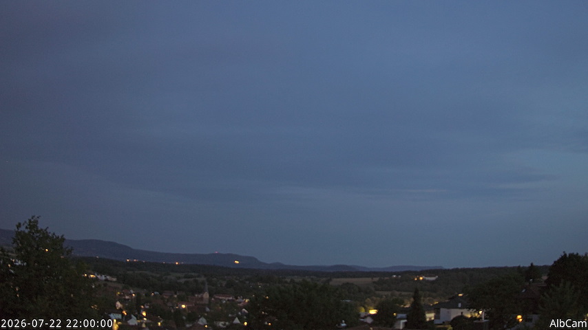 Live camera feed from AlbCam - Göppingen, Germany in View from Göppingen to SSW