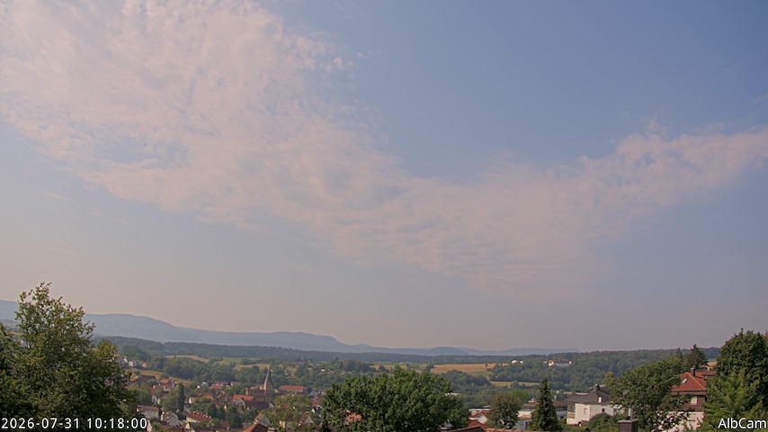 بث كاميرا مباشر من AlbCam - Göppingen, Germany في View from Göppingen to SSW