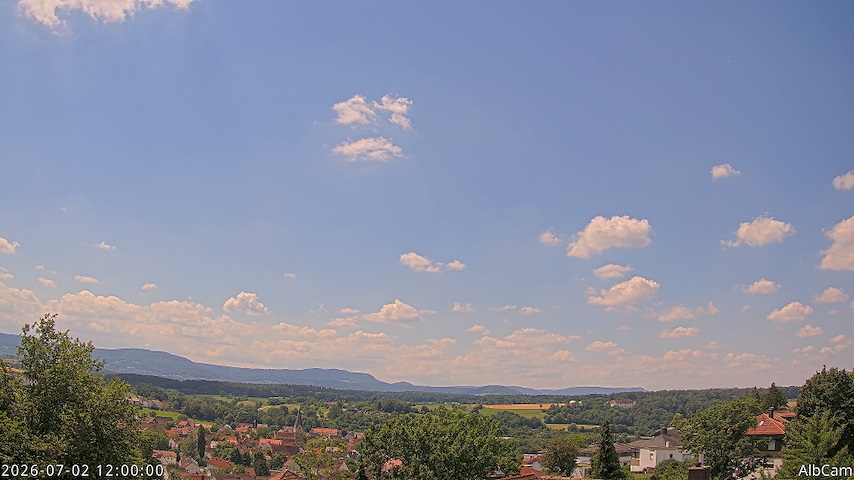 Živý kamerový kanál z AlbCam - Göppingen, Germany v View from Göppingen to SSW