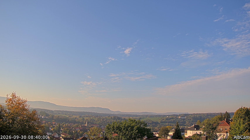 Live camera feed from 🇩🇪 AlbCam Goeppingen in View from Goeppingen to SW