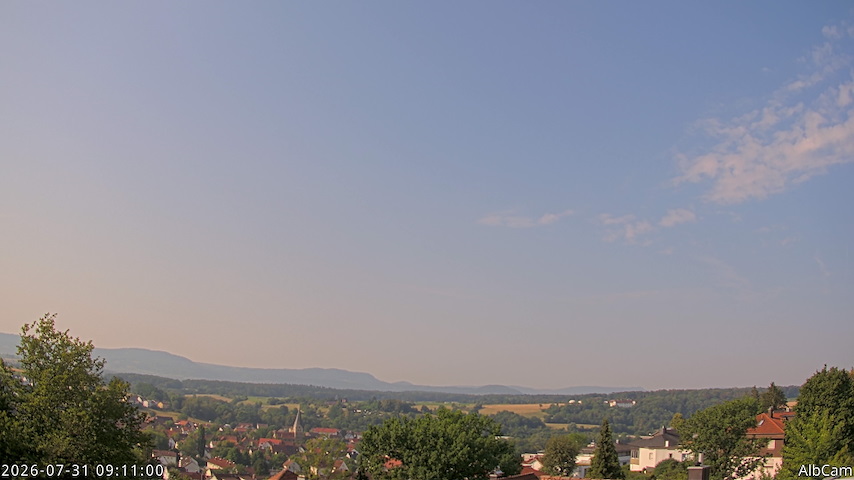 Live camera feed from AlbCam - Göppingen, Germany in View from Göppingen to SSW