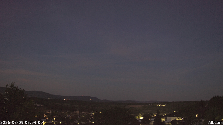 Live camera feed from AlbCam - Göppingen, Germany in View from Göppingen to SSW