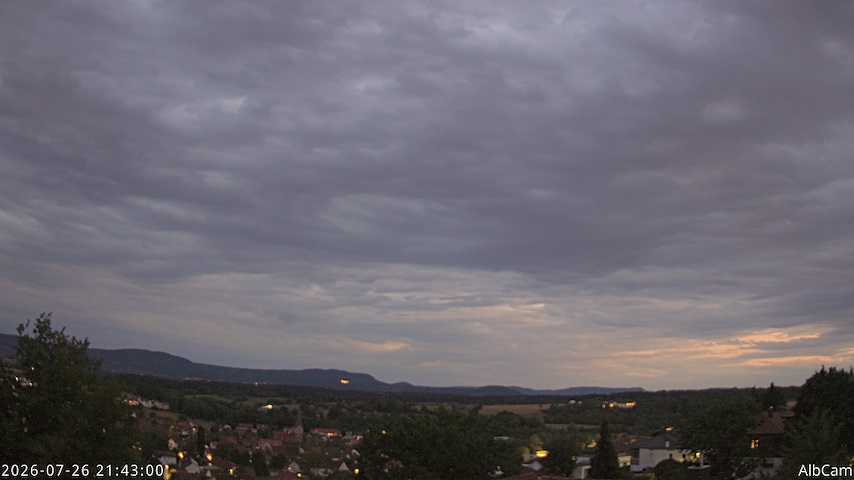 Live camera feed from AlbCam - Göppingen, Germany in View from Göppingen to SSW