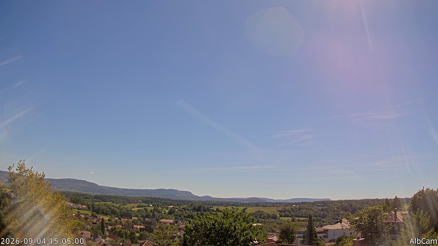 Live camera feed from 🇩🇪 AlbCam Goeppingen in View from Goeppingen to SW