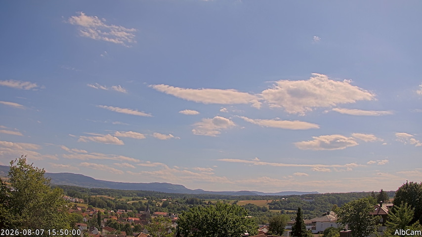 Živý kamerový kanál z AlbCam - Göppingen, Germany v View from Göppingen to SSW